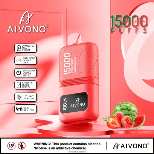aardbei watermeloen Aivono AIM magic 15000 P8J0658 | Aivono Vape