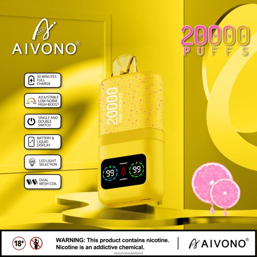 roze citroenijs Aivono AIM magic 20000 P8J0683 | Aivono Vape Prijs